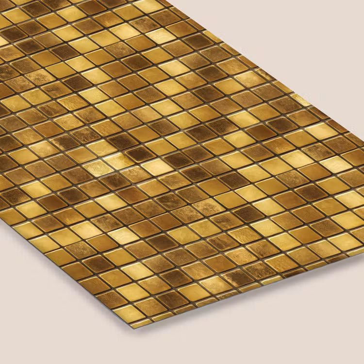 Tegels - Mozaïek - Luxe - Warm Goud fotolijst zwart zonder passe partout klein 224 -zsfeer6