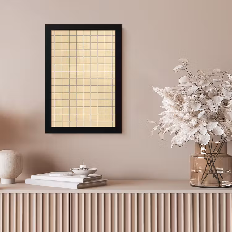 Tegels - Patroon - Crème fotolijst zwart zonder passe partout klein 224 -sfeer5