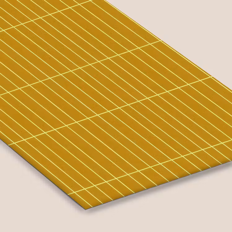 Tegels - Verticaal - Mosterdgeel fotolijst zwart zonder passe partout klein 224 -zsfeer6