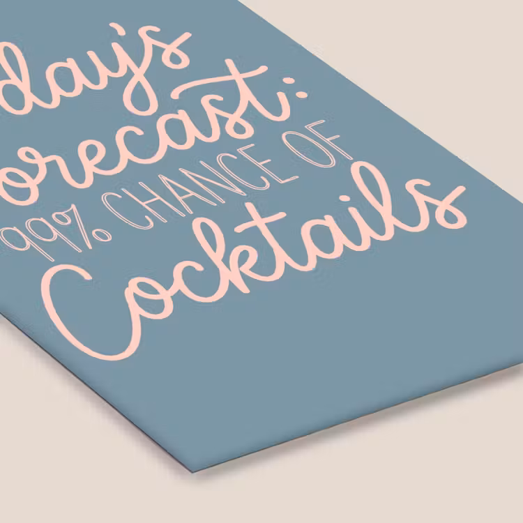 Today's Forecast - Cocktails - Blauw fotolijst zwart zonder passe partout klein -zsfeer6