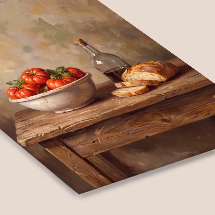 Framed Prints - Tomatoes - Bowl - Food - Tomaten - Kom - Eten fotolijst zwart zonder passe partout klein