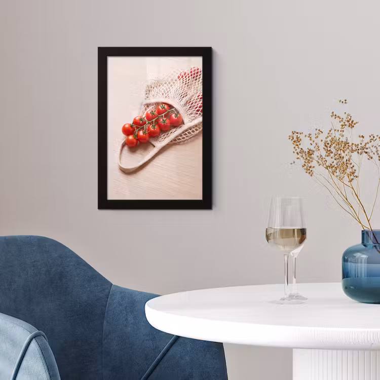 Framed Prints - Tomatoes - Fresh - Food - Tomaten - Vers - Eten fotolijst zwart zonder passe partout klein