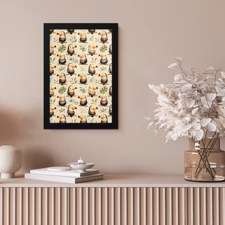 Toekans - Exotisch - Kleurrijk fotolijst zwart zonder passe partout klein 224 -sfeer5