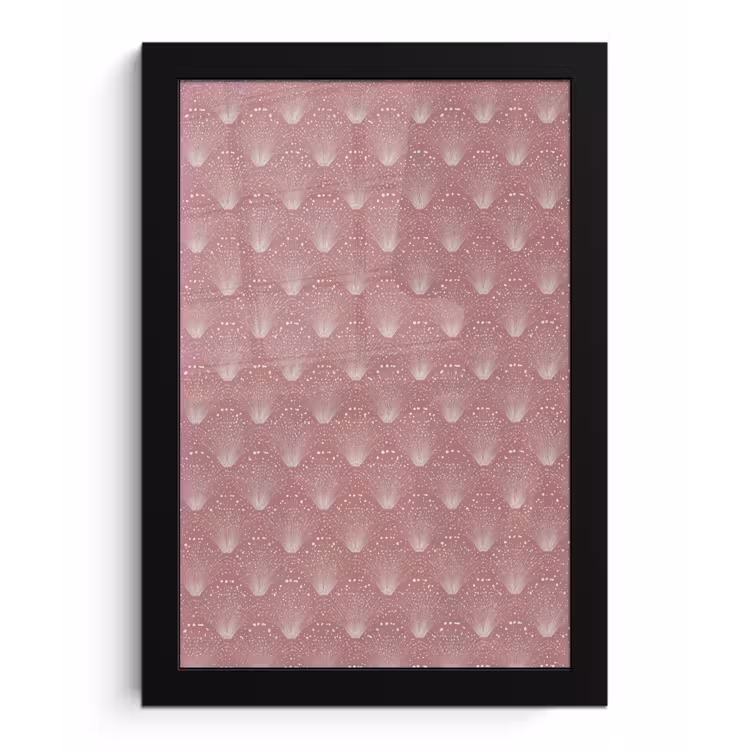 Trendy - Patroon - Roze fotolijst zwart zonder passe partout klein 224 -3d