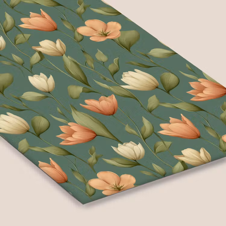 Tulpen - Botanisch - Groen fotolijst zwart zonder passe partout klein 224 -zsfeer6