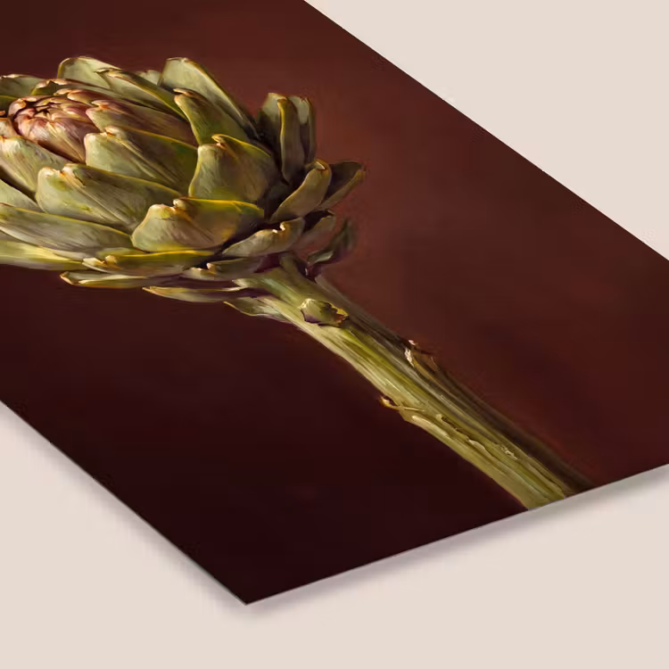 Framed Prints - Vegetable - Artichoke - Green - Groente - Artisjok - Groen fotolijst zwart zonder passe partout klein