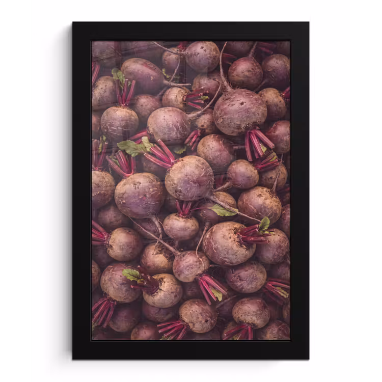Framed Prints - Vegetable - Red - Natural - Groente - Rood - Natuur fotolijst zwart zonder passe partout klein