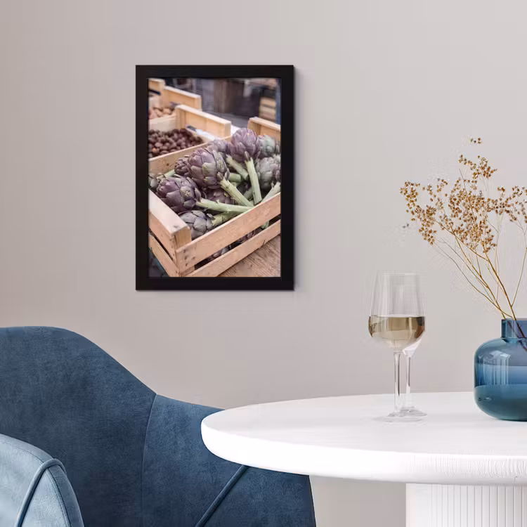 Framed Prints - Vegetables - Market - Fresh - Groenten - Markt - Vers fotolijst zwart zonder passe partout klein