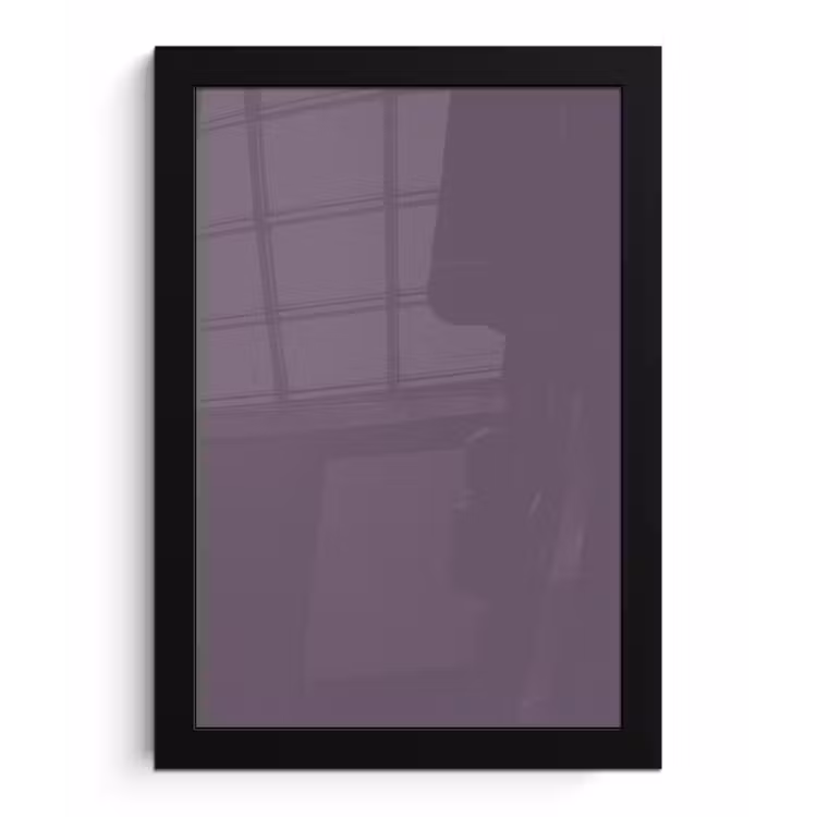 Velvet - Aubergine - Paars fotolijst zwart zonder passe partout klein 224 -3d