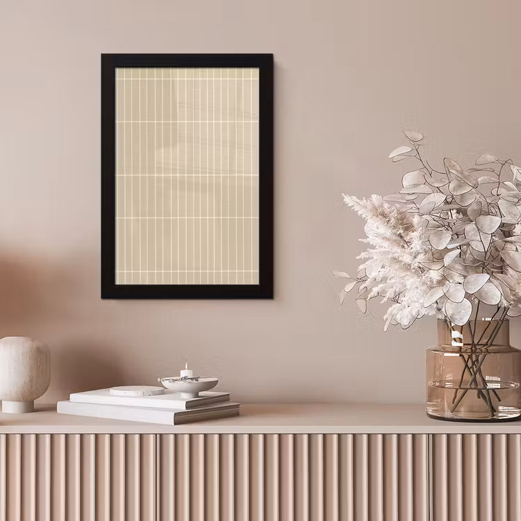 Verticaal - Wandtegel - Crème - Beige fotolijst zwart zonder passe partout klein 224 -sfeer5