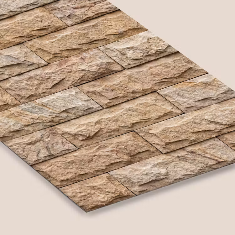 Muur - Steen - Ruw - Textuur - Beige fotolijst zwart zonder passe partout klein -zsfeer6