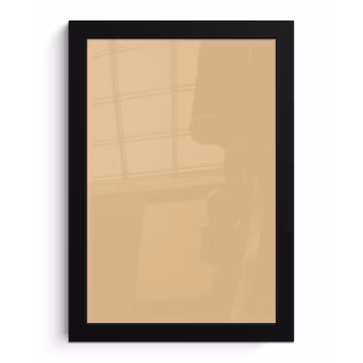 Warm - Sand - Nude fotolijst zwart zonder passe partout klein 224 -3d