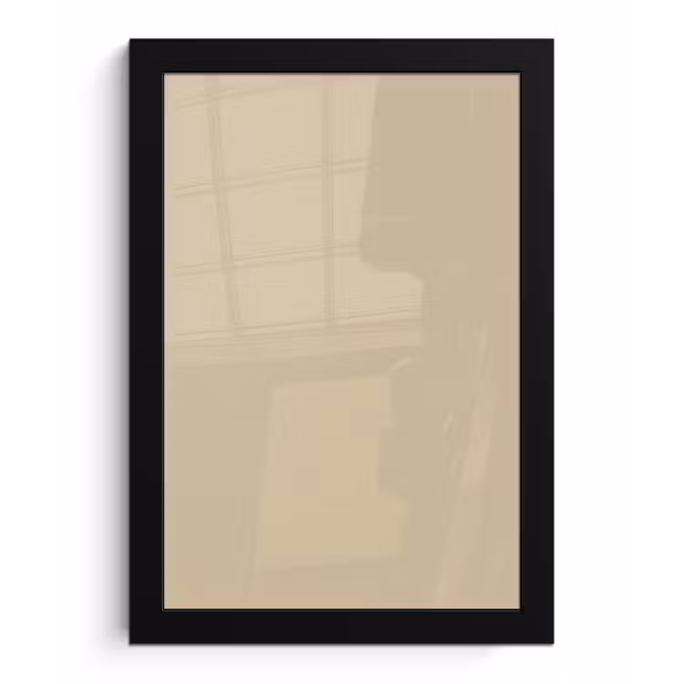 Warm - Sand - Nude fotolijst zwart zonder passe partout klein 224 -3d