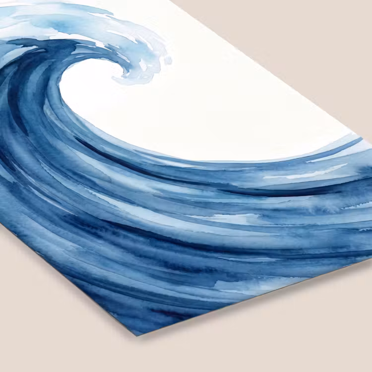 Water - Beweging - Natuur - Modern - Blauw fotolijst zwart zonder passe partout klein -zsfeer6