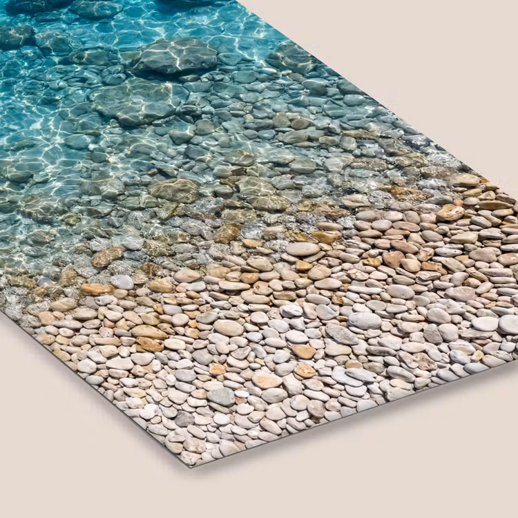 Water - Kiezels - Natuur - Levendig - Turkoois fotolijst zwart zonder passe partout klein -zsfeer6
