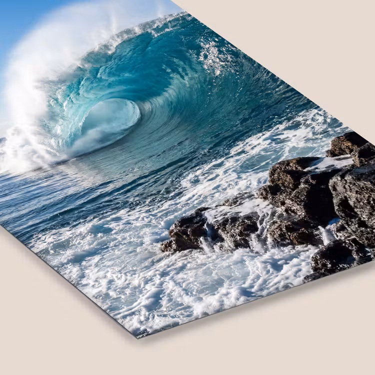 Golf - Oceaan - Brekend - Water - Blauw fotolijst zwart zonder passe partout klein -zsfeer6