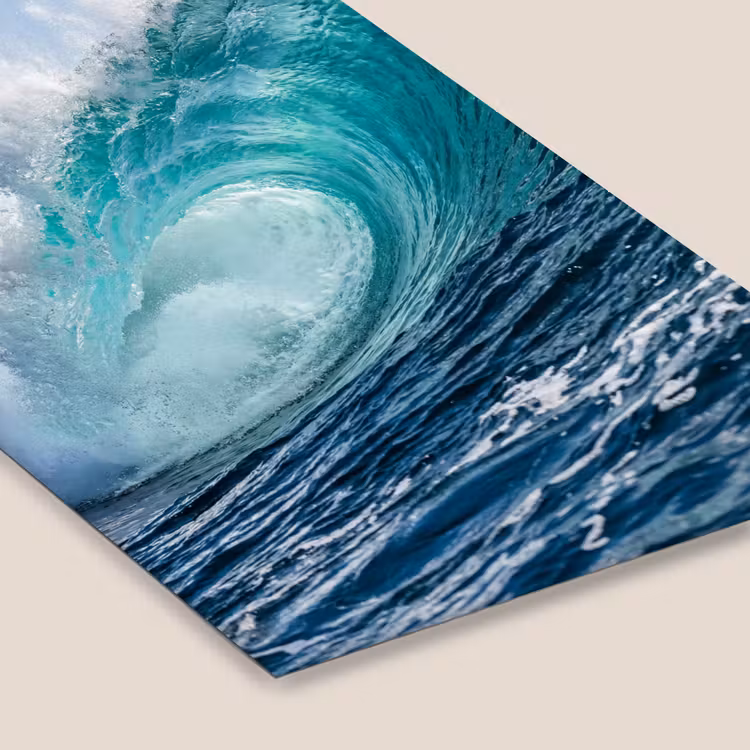 Golf - Oceaan - Water - Dynamisch - Blauw fotolijst zwart zonder passe partout klein -zsfeer6