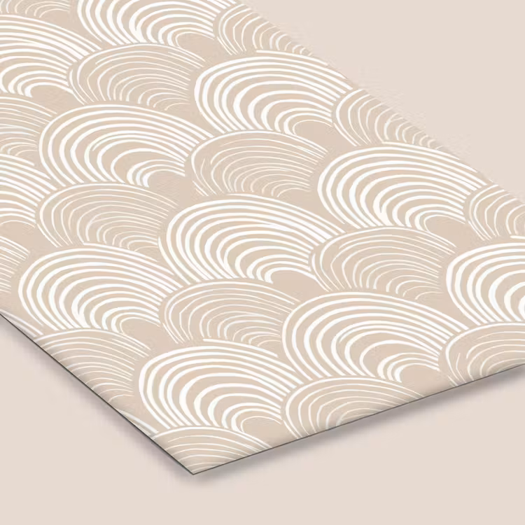 Golven - Structuur - Beige fotolijst zwart zonder passe partout klein 224 -zsfeer6
