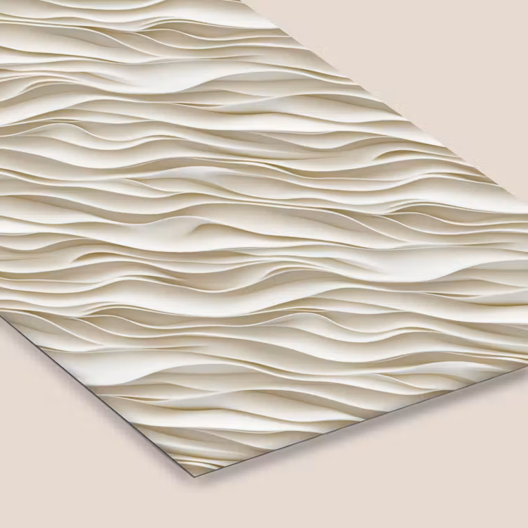 Golven - Wit - Minimalistisch fotolijst zwart zonder passe partout klein 224 -zsfeer6