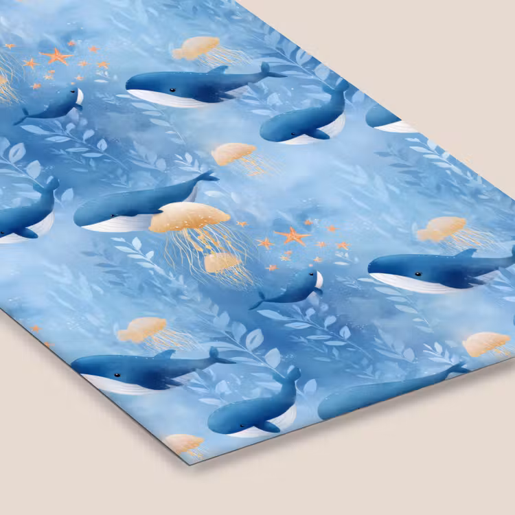 Walvissen - Oceaan - Blauw fotolijst zwart zonder passe partout klein 224 -zsfeer6