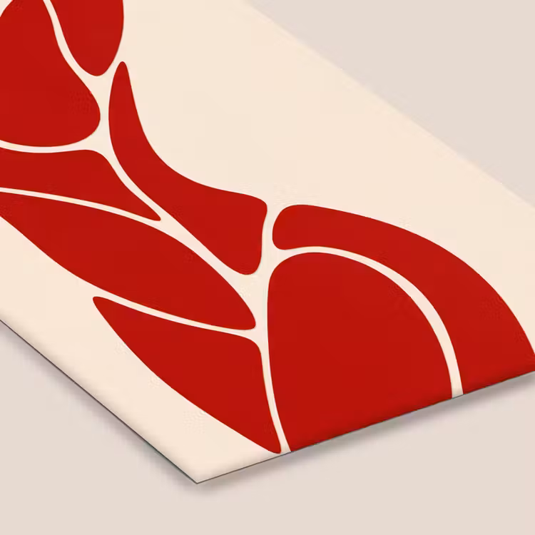 Vrouw - Figuur - Abstract - Modern - Rood fotolijst zwart zonder passe partout klein -zsfeer6