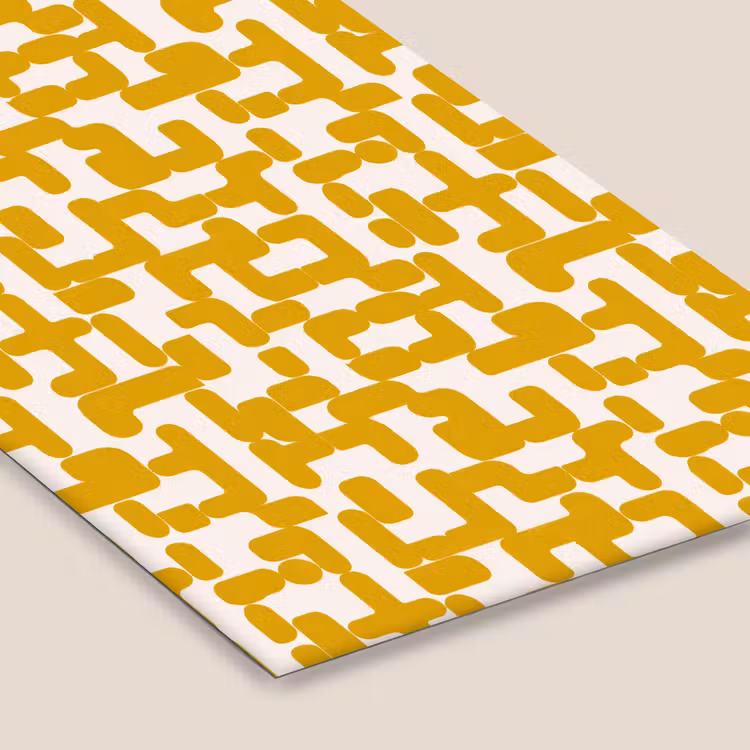 Geel - Beige - Patroon fotolijst zwart zonder passe partout klein 224 -zsfeer6