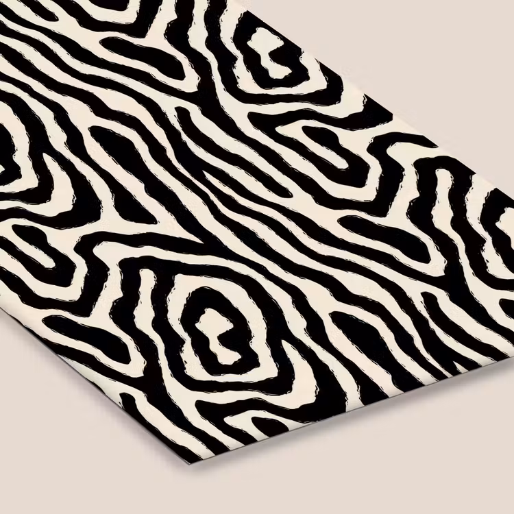 Zebra - Zwart - Abstract fotolijst zwart zonder passe partout klein 224 -zsfeer6