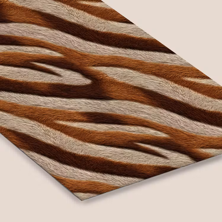 Zebra - Bruin - Patroon fotolijst zwart zonder passe partout klein 224 -zsfeer6