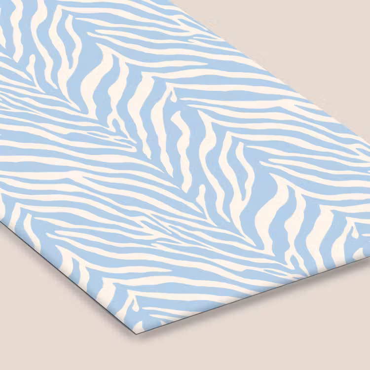 Zebra - Motief - Blauw - Wit fotolijst zwart zonder passe partout klein 224 -zsfeer6