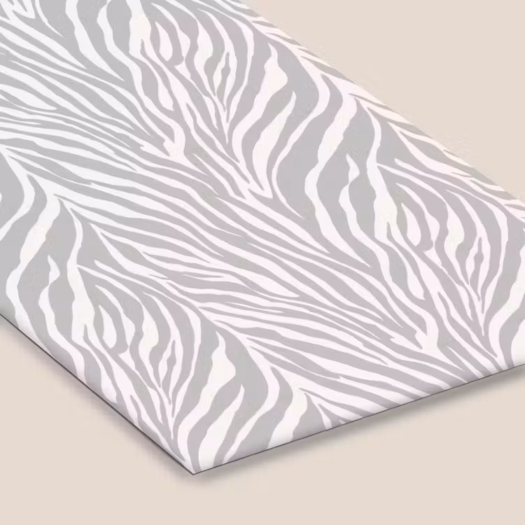 Zebra - Motief - Grijs fotolijst zwart zonder passe partout klein 224 -zsfeer6