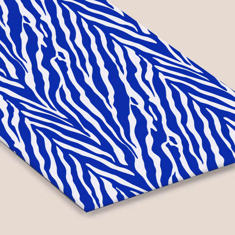 Zebra - Patroon - Kobalt - Blauw fotolijst zwart zonder passe partout klein 224 -zsfeer6