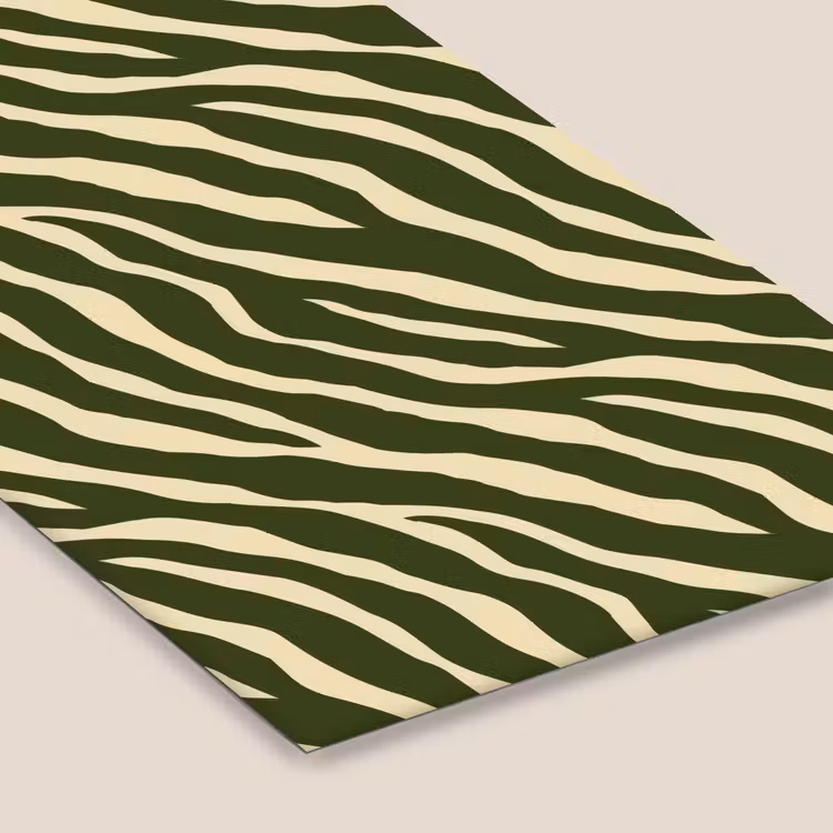 Zebra - Patroon - Groen fotolijst zwart zonder passe partout klein 224 -zsfeer6