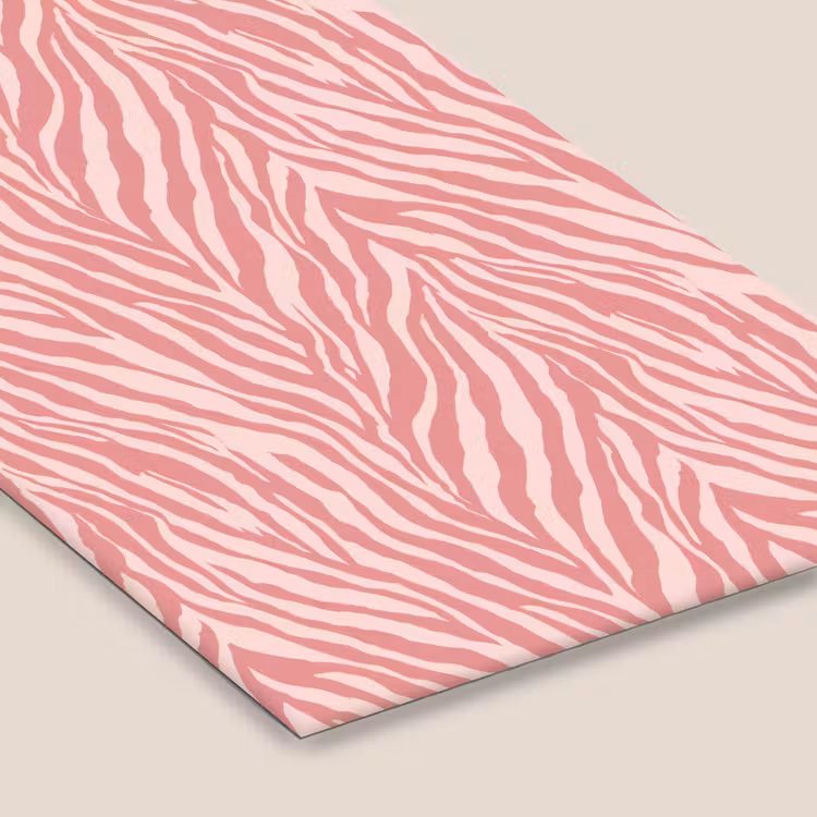 Zebra - Print - Roze fotolijst zwart zonder passe partout klein 224 -zsfeer6