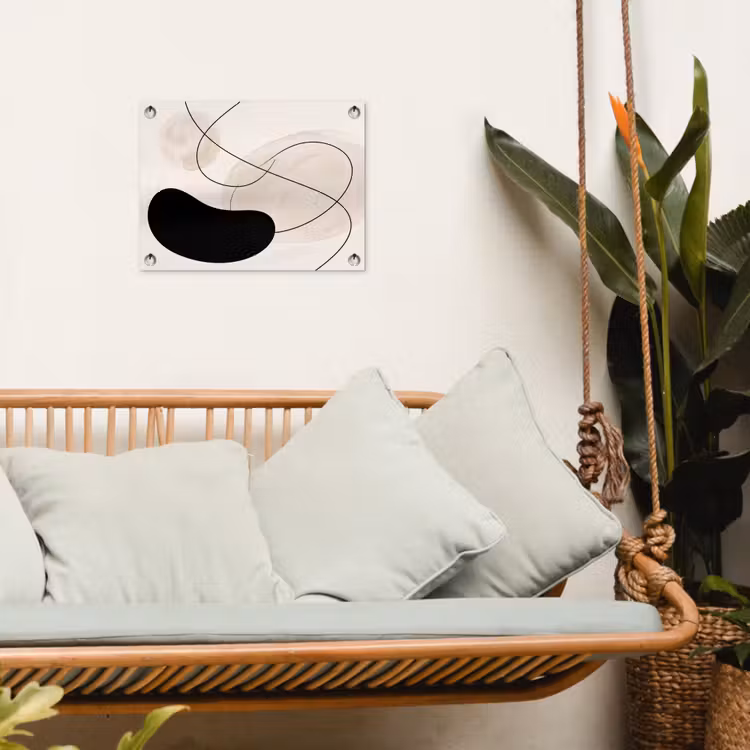 Garden Poster - Abstract - Forms - Art - Abstract - Vormen - Kunst tuinposter los doek klein