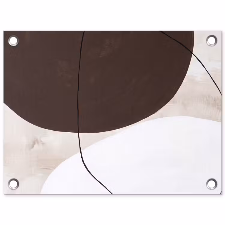 Garden Poster - Abstract - Forms - Modern - Abstract - Vormen - Modern tuinposter los doek klein