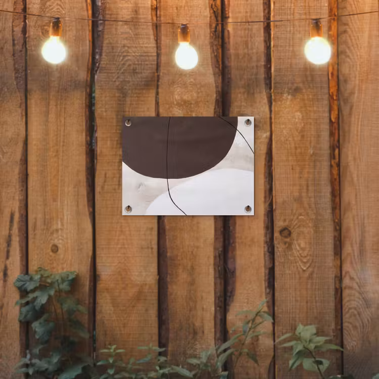 Garden Poster - Abstract - Forms - Modern - Abstract - Vormen - Modern tuinposter los doek klein