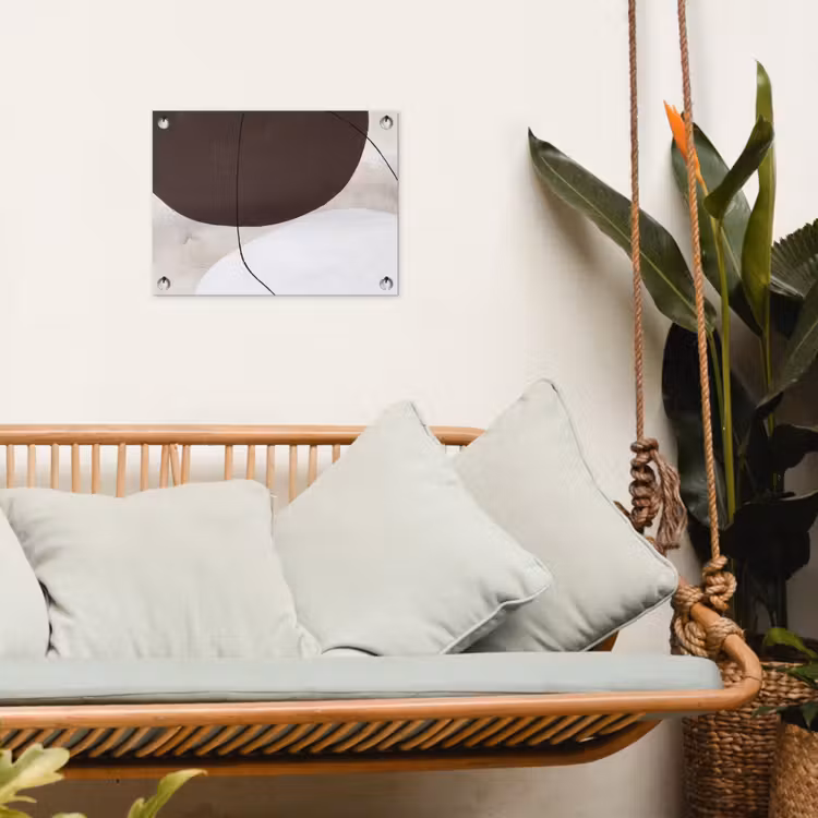 Garden Poster - Abstract - Forms - Modern - Abstract - Vormen - Modern tuinposter los doek klein
