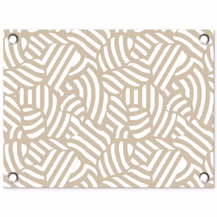Abstract - Modern - Beige tuinposter los doek klein 239 -3d