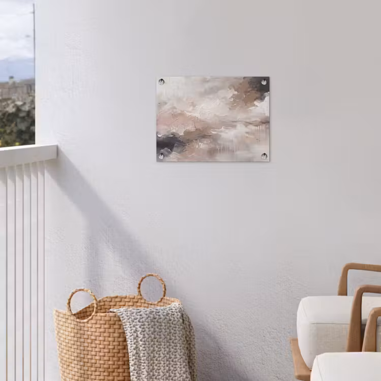 Abstract - Textuur - Kunst - Modern - Beige tuinposter los doek klein -sfeer8