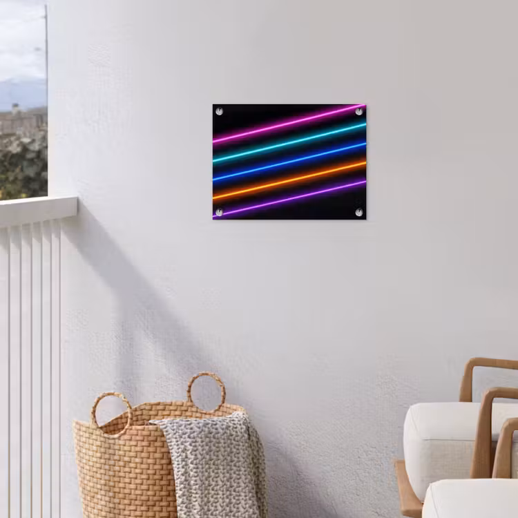 Esthetiek - Retro - Neon tuinposter los doek klein -sfeer8