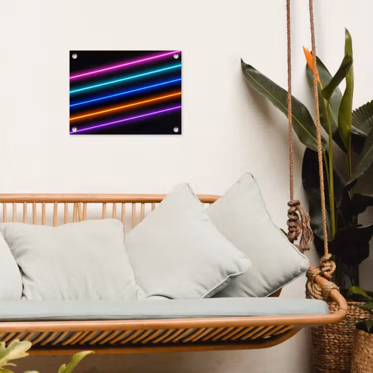 Esthetiek - Retro - Neon tuinposter los doek klein -sfeer7