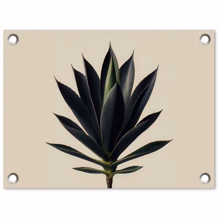 Agaveplant - Symmetrisch - Groen tuinposter los doek klein -3d