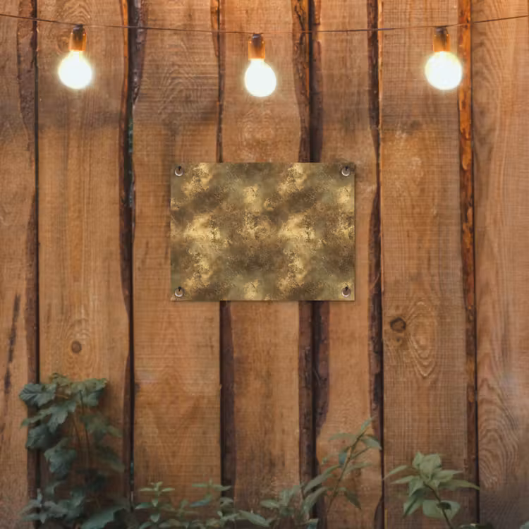 Antiek - Metaallook - Goud tuinposter los doek klein 239 -sfeer1
