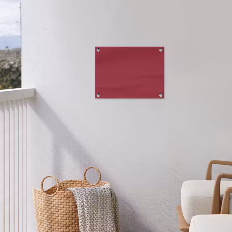 Antique - Ruby - Rood tuinposter los doek klein 239 -sfeer8