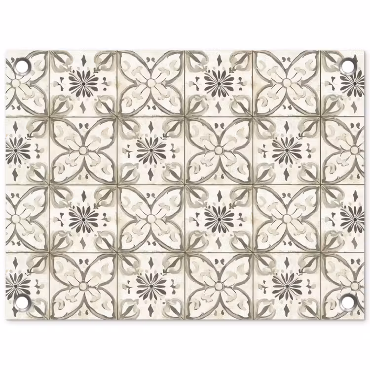 Antiek - Tegel - Beige tuinposter los doek klein 239 -3d