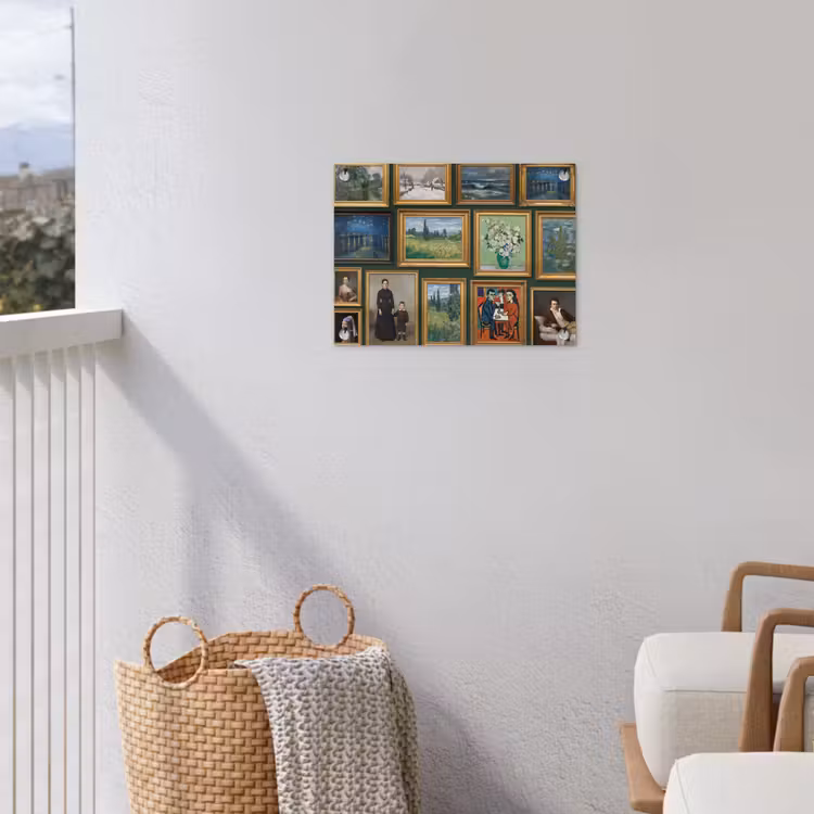 Kunst - Schilderijen - Collectie - Klassiek - Groen tuinposter los doek klein -sfeer8