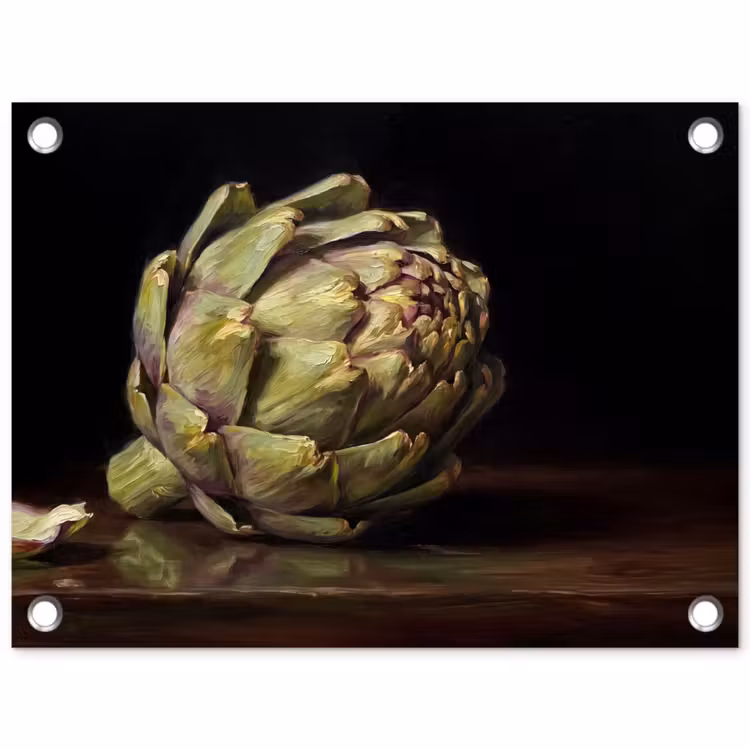Garden Poster - Artichoke - Food - Classic - Artichok - Eten - Klassiek tuinposter los doek klein