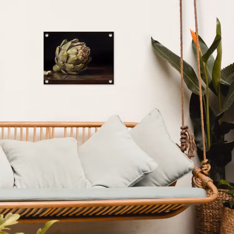 Garden Poster - Artichoke - Food - Classic - Artichok - Eten - Klassiek tuinposter los doek klein