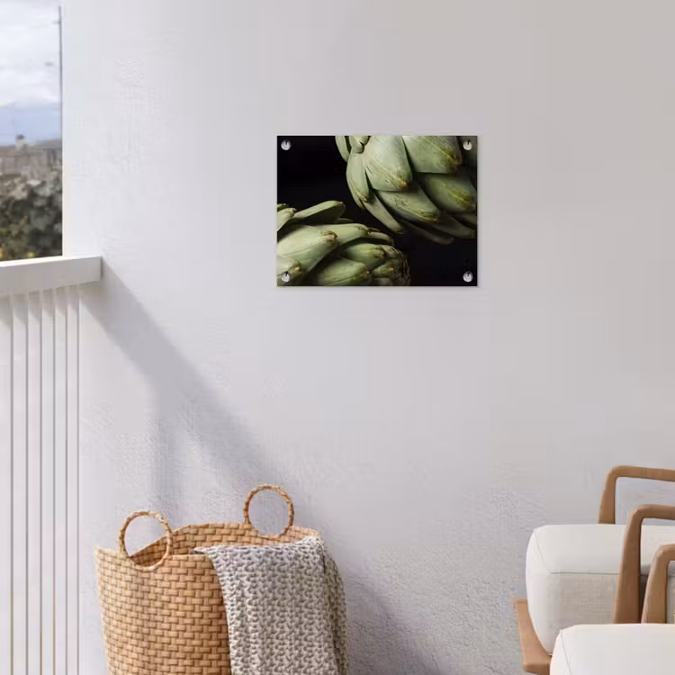 Garden Poster - Artichoke - Green - Food - Artisjok - Groen - Eten tuinposter los doek klein