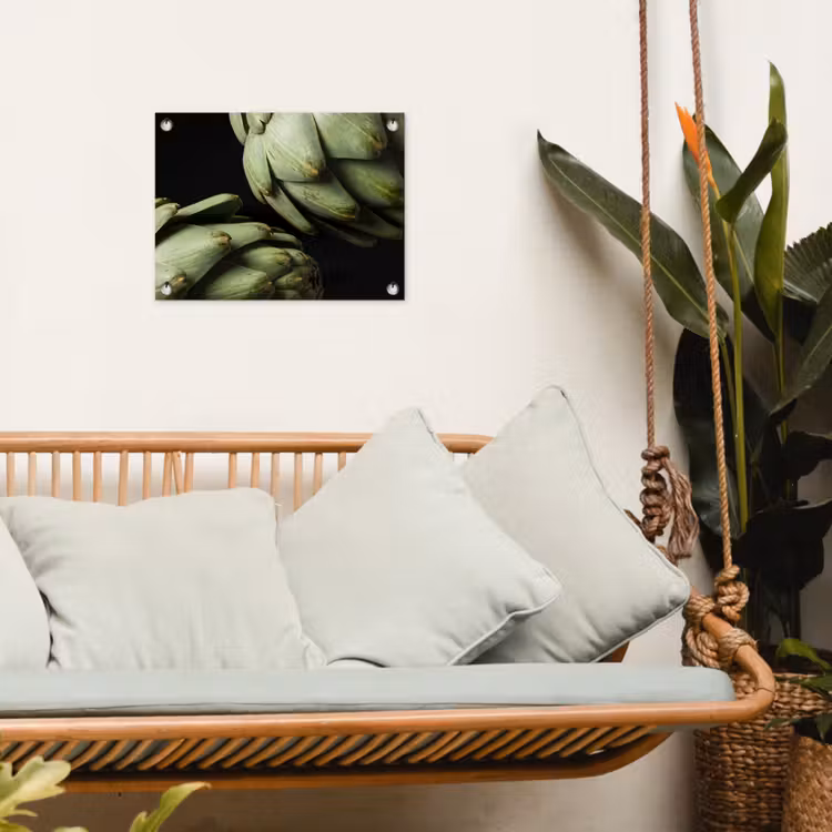 Garden Poster - Artichoke - Green - Food - Artisjok - Groen - Eten tuinposter los doek klein